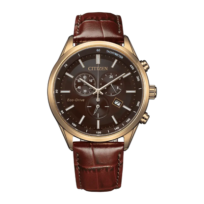 Citizen Eco-Drive AT2573-07X Brown Dial Leather Strap  Men'sWatch