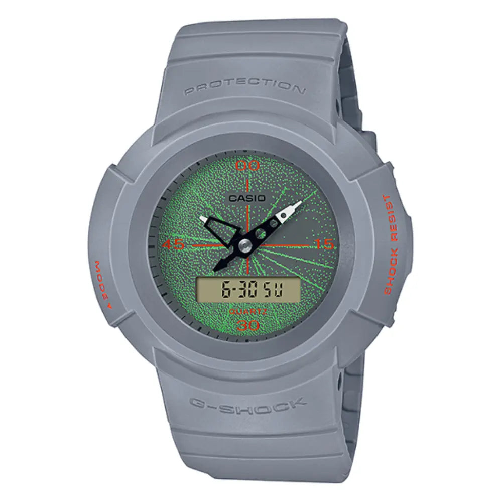 Casio G-Shock Casual AW-500MNT-8ADR Green Dial Stainless Steel Men's Watch