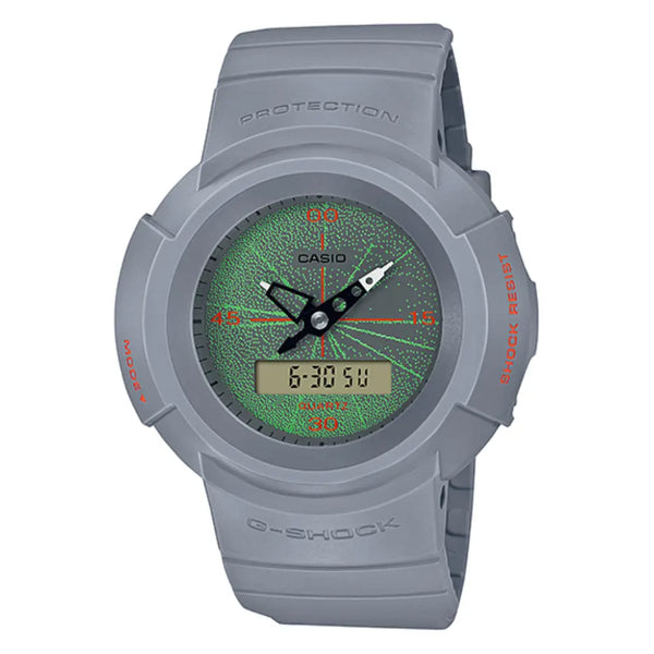 Casio G-Shock Casual AW-500MNT-8ADR Green Dial Stainless Steel Men's Watch