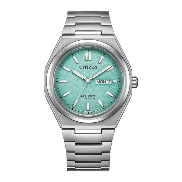 Citizen Eco-Drive AW0130-85M Green Dial Titanium  Men's Watch