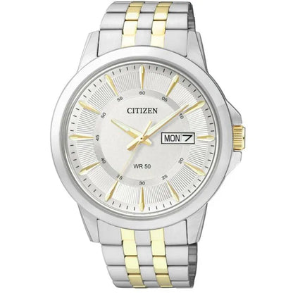 Citizen Quartz BF2018-52A Silver Dial Two-Tone Stainless Steel Men's Watch