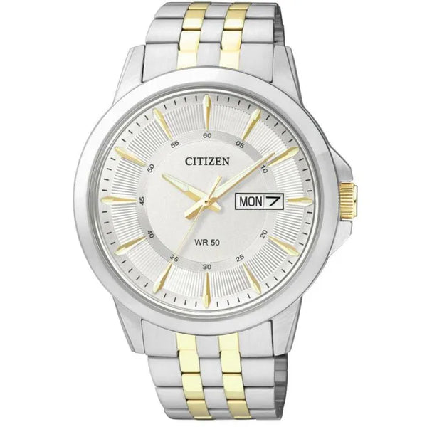Citizen Quartz BF2018-52A Silver Dial Two-Tone Stainless Steel Men's Watch