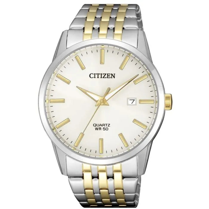 Citizen Quartz BI5006-81P Champagne Dial Gold-Tone Stainless Steel Men's Watch
