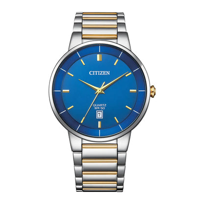 Citizen Quartz BI5124-50L Analog Blue Dial 40mm Stainless Steel Men's Watch