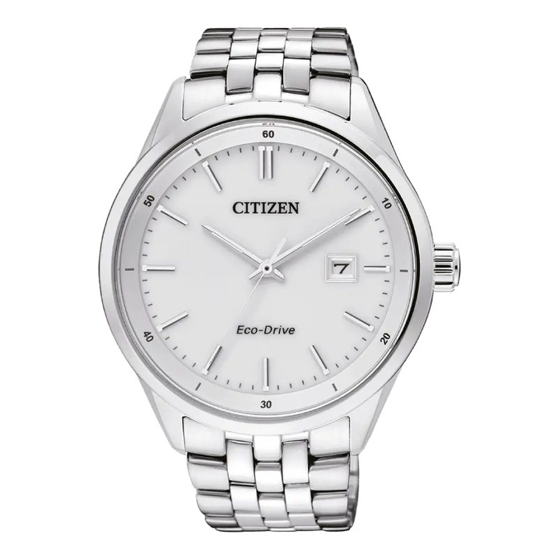 Citizen Eco-Drive BM7250-56A White Dial Stainless Steel Men's Watch