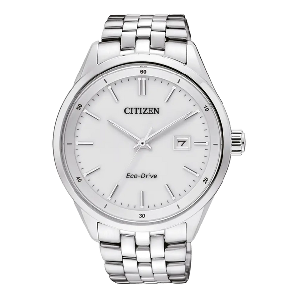 Citizen Eco-Drive BM7250-56A White Dial Stainless Steel Men's Watch