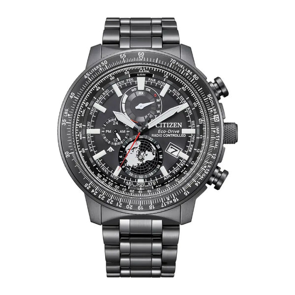 Citizen Promaster Geo Trekker Eco-Drive Eco-Drive BY3005-56G Black Dial Stainless Steel Men's Watch