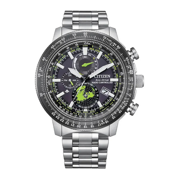 Citizen Promaster Geo Trekker Eco-Drive Eco-Drive BY3006-53E Black Dial 46mm Stainless Steel Men's Watch