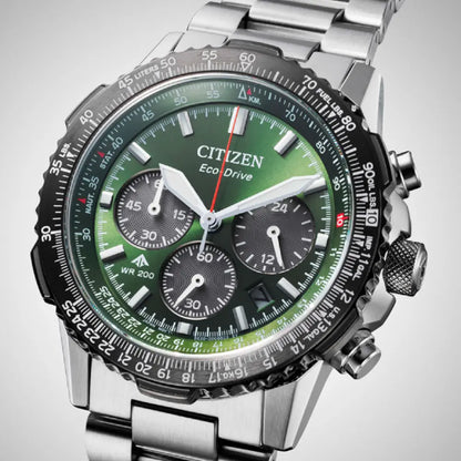 Citizen Promaster Navihawk CA4664-60W Khaki Green Dial 40mm Stainless Steel Men's Watch