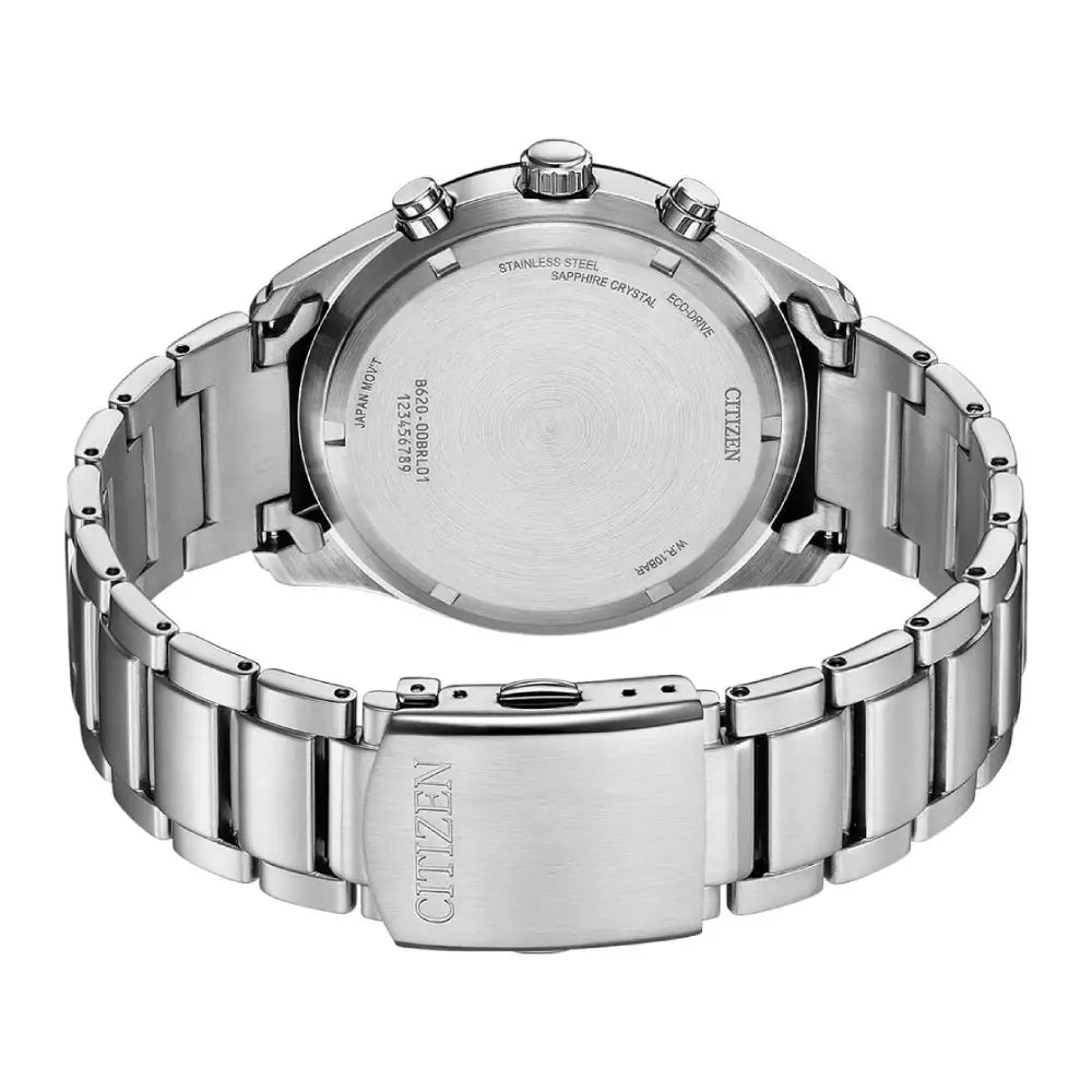Citizen Eco-Drive Chronograph CA4674-58E Black Dial 43mm Stainless Steel Men's Watch