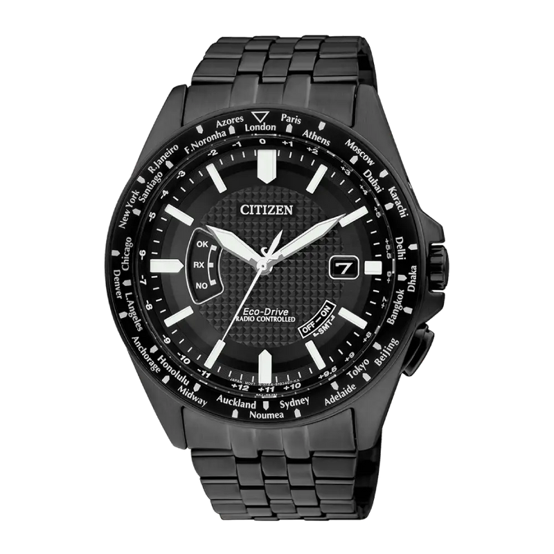 Citizen Eco-Drive CB0028-58E Eco-Drive Black Dial 43mm Stainless Steel  Men's Watch