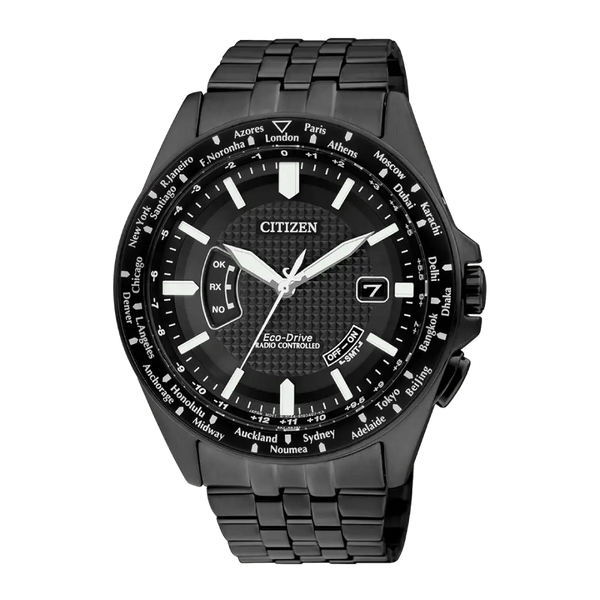 Citizen Eco-Drive CB0028-58E Eco-Drive Black Dial 43mm Stainless Steel  Men's Watch