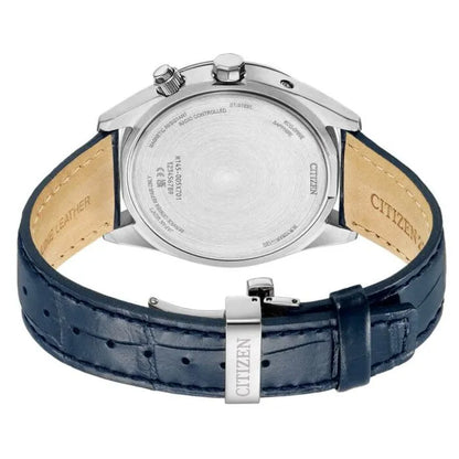 Citizen Radio-Controlled Eco-Drive CB0270-10A White Dial 43mm Leather Strap Men's Watch