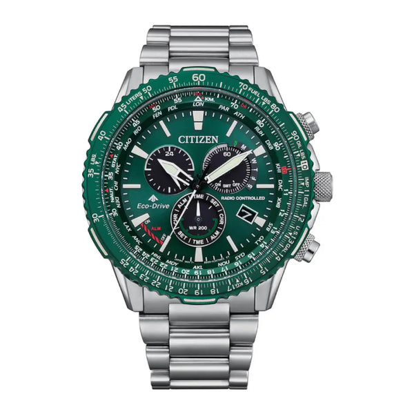Citizen Promaster CB5004-59W Green Dial Stainless Steel Men's Watch
