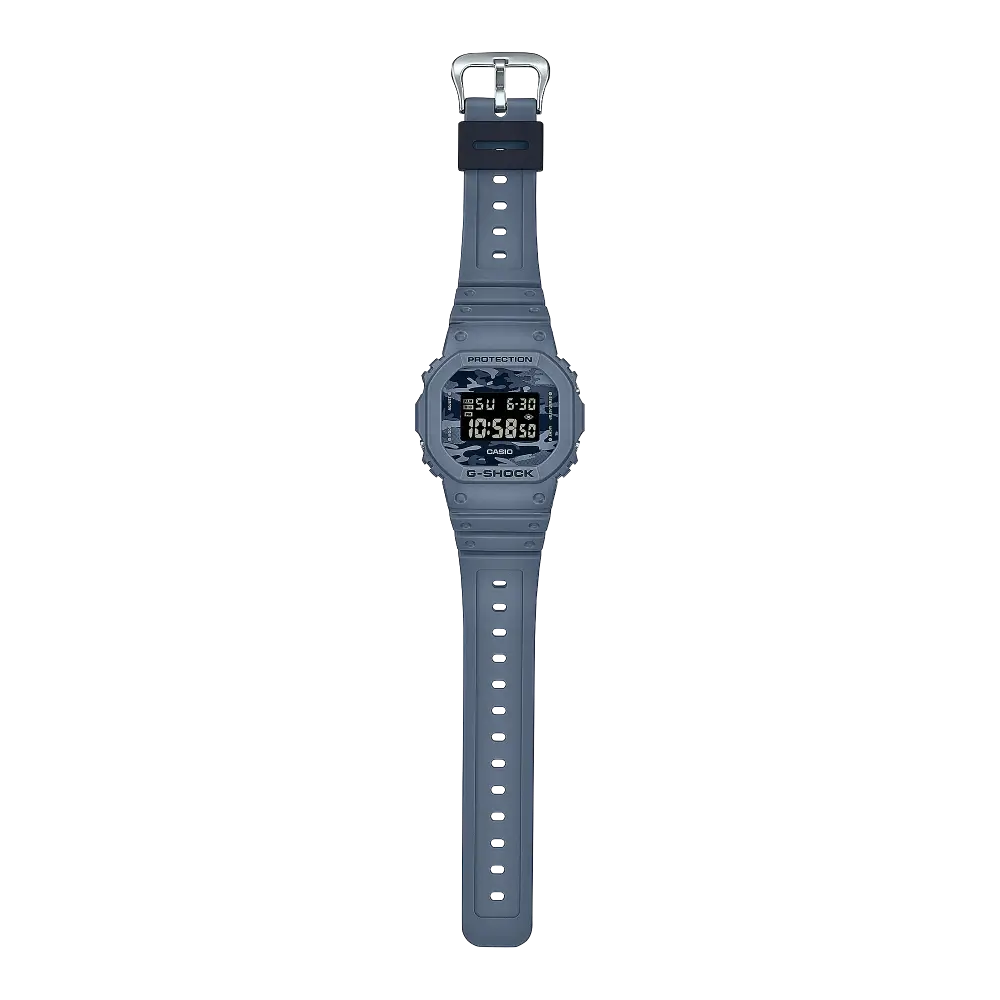 Casio G-Shock Camouflage DW-5600CA-2DR Blue Dial Resin Men's Watch