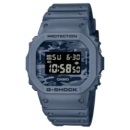 Casio G-Shock Camouflage DW-5600CA-2DR Blue Dial Resin Men's Watch