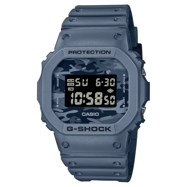 Casio G-Shock Camouflage DW-5600CA-2DR Blue Dial Resin Men's Watch