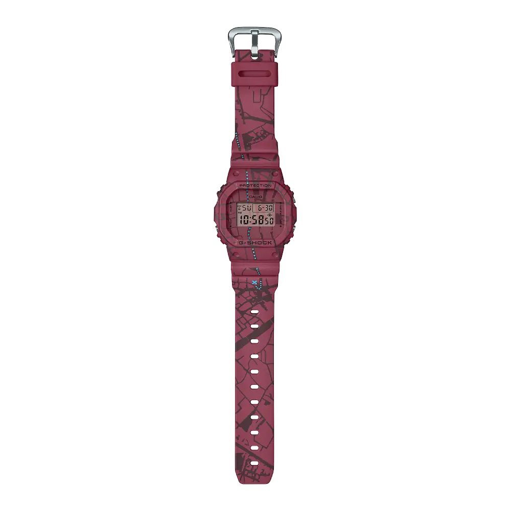 Casio G-Shock Digital DW-5600SBY-4DR Red Dial Resin Men's Watch