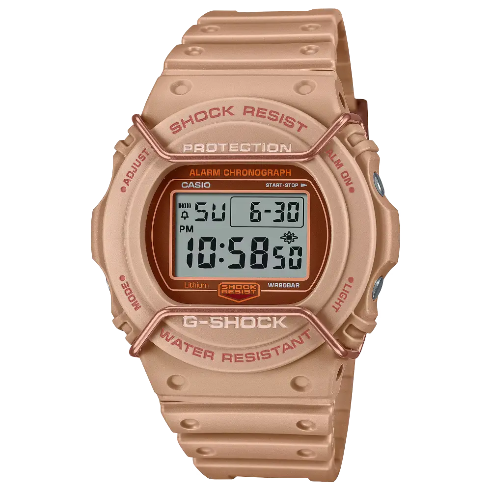 Casio G-Shock Casual DW-5700PT-5DR Brown Dial Resin Men's Watch