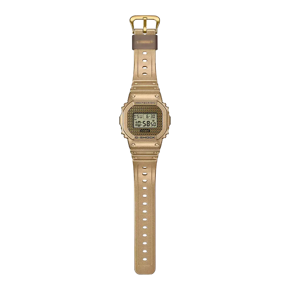 Casio G-Shock Digital DWE-5600HG-1DR Gold Dial Resin Men's Watch