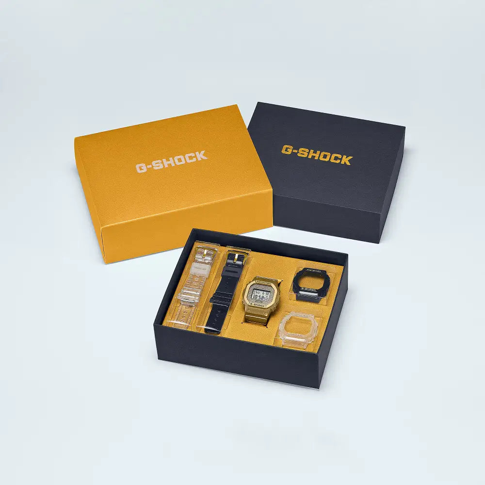 Casio G-Shock Digital DWE-5600HG-1DR Gold Dial Resin Men's Watch