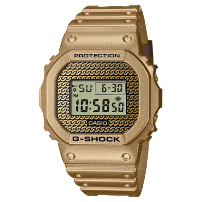 Casio G-Shock Digital DWE-5600HG-1DR Gold Dial Resin Men's Watch