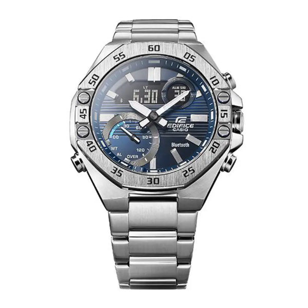 Casio Edifice Smartphone Link ECB-10D-2ADF Blue Dial Stainless Steel Men's Watch