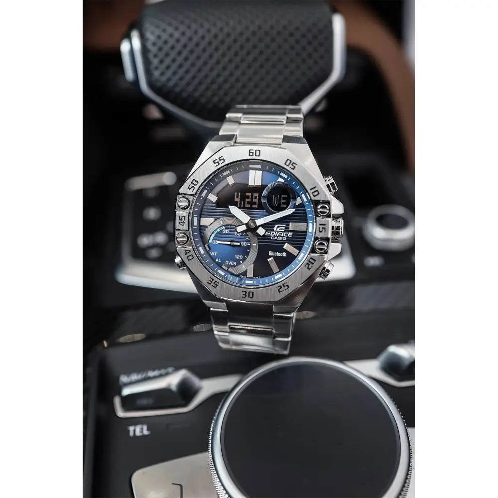 Casio Edifice Smartphone Link ECB-10D-2ADF Blue Dial Stainless Steel Men's Watch