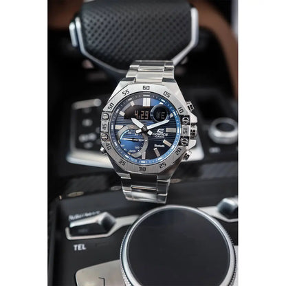 Casio Edifice Smartphone Link ECB-10D-2ADF Blue Dial Stainless Steel Men's Watch