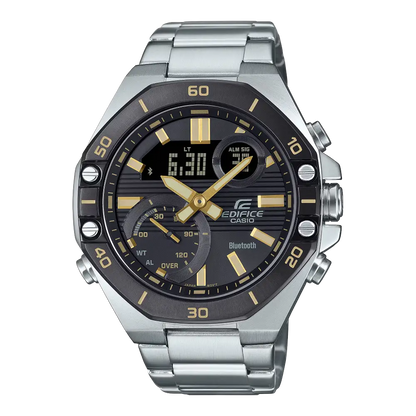 Casio Edifice Smartphone Link ECB-10DB-1A9DF Black Dial Stainless Steel Men's Watch