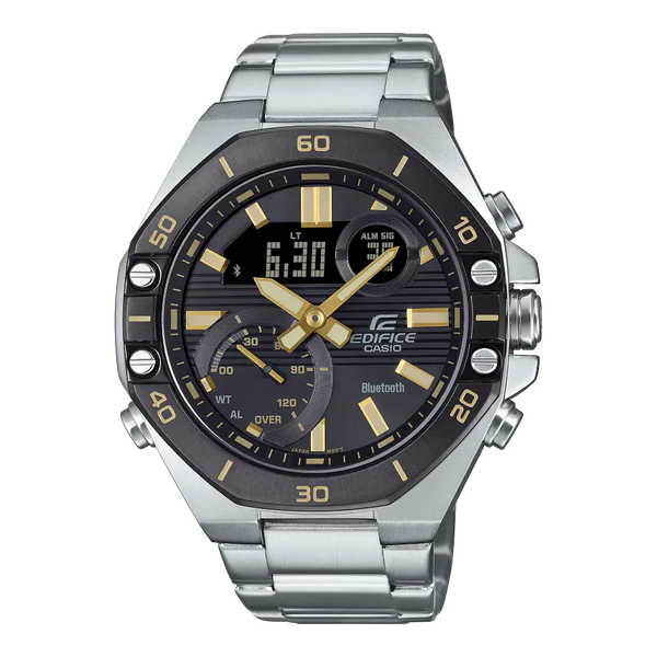 Casio Edifice Smartphone Link ECB-10DB-1A9DF Black Dial Stainless Steel Men's Watch