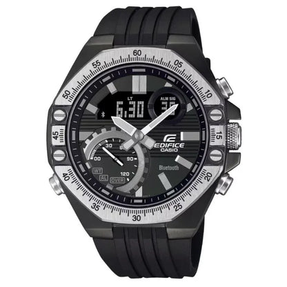 Casio Edifice Smartphone Link ECB-10TP-1ADF Black Dial Stainless Steel Men's Watch