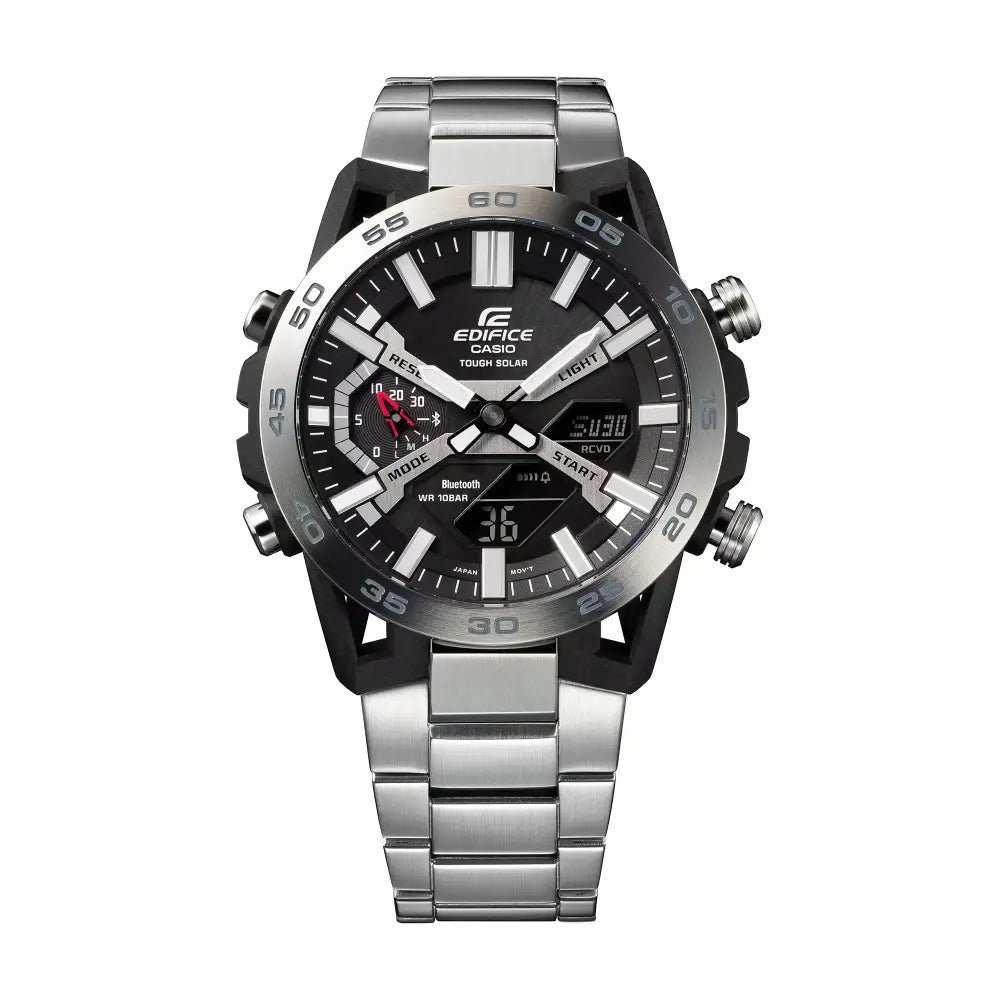 Casio Edifice Smartphone Link ECB-2000D-1ADF Black Dial Stainless Steel Men's Watch