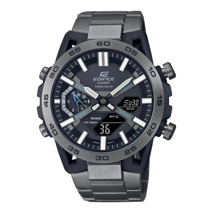 Casio Edifice Smartphone Link ECB-2000DC-1ADF Black Dial Stainless Steel Men's Watch