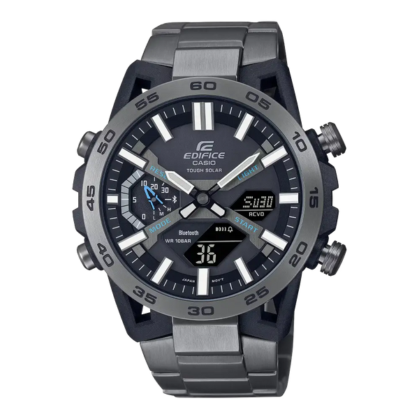 Casio Edifice Smartphone Link ECB-2000DC-1ADF Black Dial Stainless Steel Men's Watch