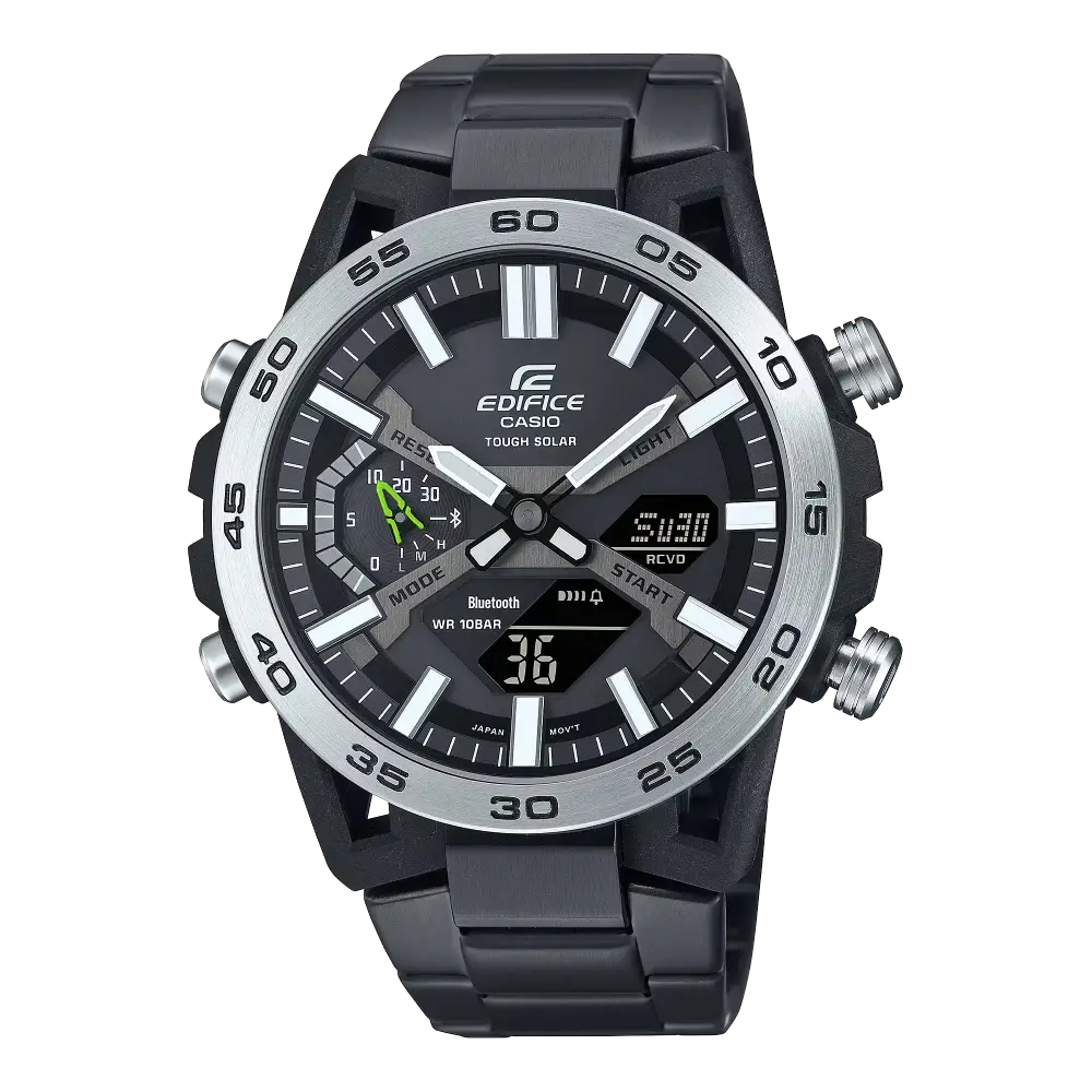 Casio Edifice Smartphone Link Sospensione ECB-2000DD-1ADF Black Dial 47.8mm Stainless Steel Men's Watch