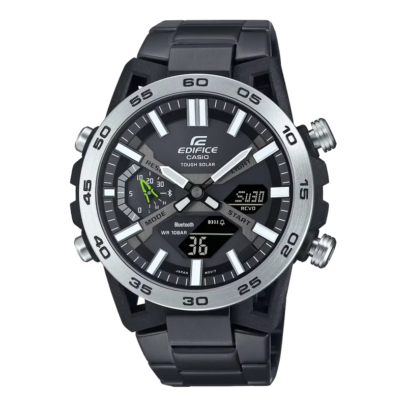 Casio Edifice Smartphone Link Sospensione ECB-2000DD-1ADF Black Dial 47.8mm Stainless Steel Men's Watch