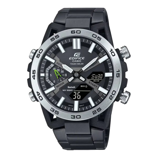 Casio Edifice Smartphone Link Sospensione ECB-2000DD-1ADF Black Dial 47.8mm Stainless Steel Men's Watch