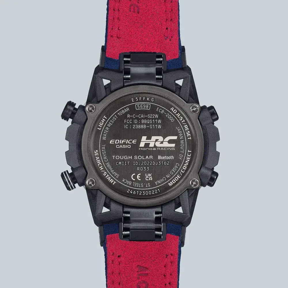 Casio Edifice Sospensione Honda Racing Collab ECB-2000HR-1ADR Black Dial 47.8mm Stainless Steel Men's Watch