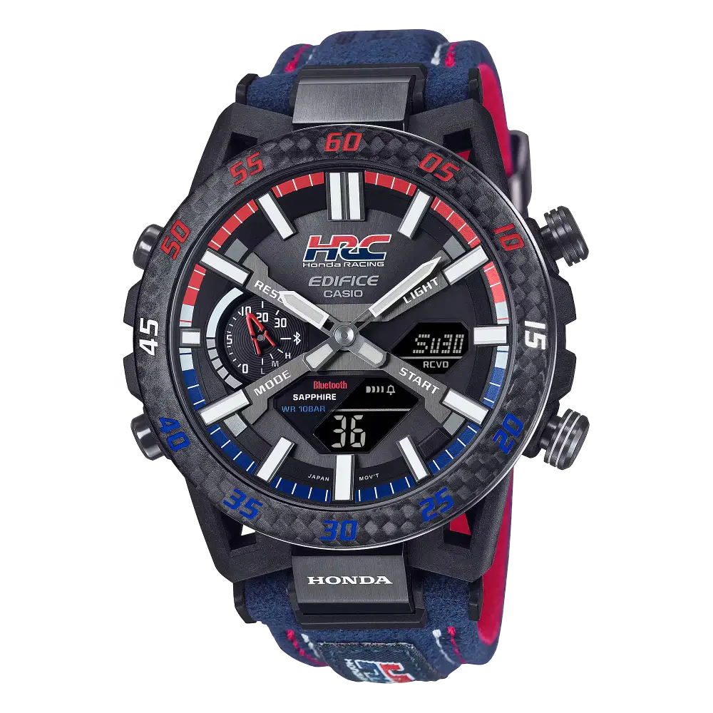 Casio Edifice Sospensione Honda Racing Collab ECB-2000HR-1ADR Black Dial 47.8mm Stainless Steel Men's Watch