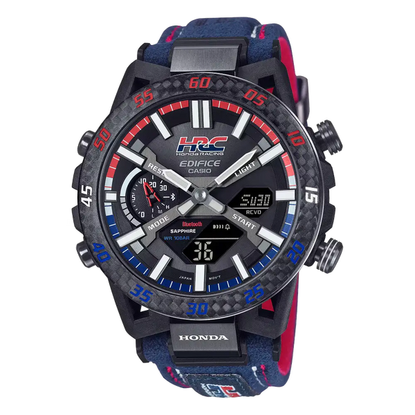 Casio Edifice Sospensione Honda Racing Collab ECB-2000HR-1ADR Black Dial 47.8mm Stainless Steel Men's Watch