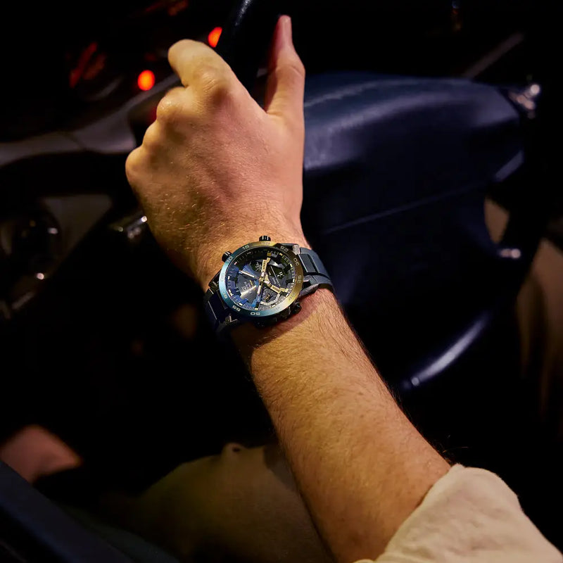 Casio Edifice Smartphone Link ECB-2000NP-1A Black Dial 47.8mm Stainless Steel Case Men's Watch detail view