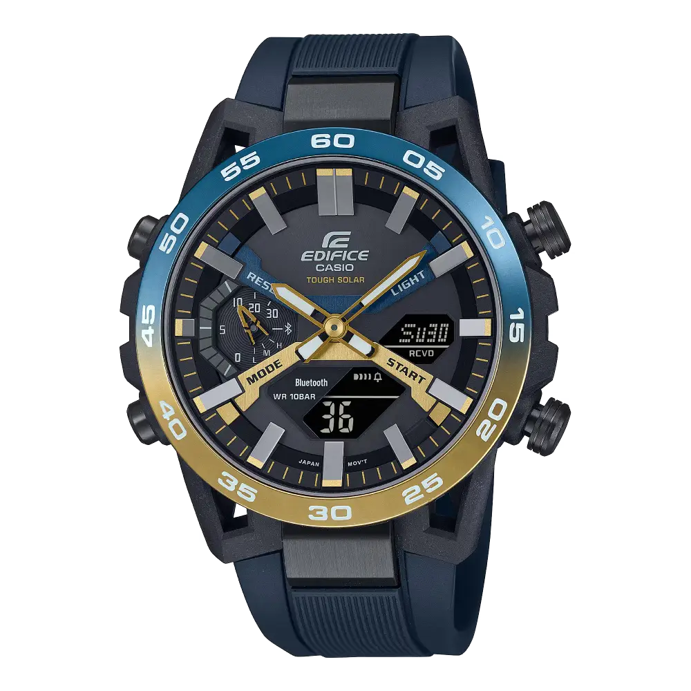 Casio Edifice Smartphone Link ECB-2000NP-1A Black Dial 47.8mm Stainless Steel Case Men's Watch