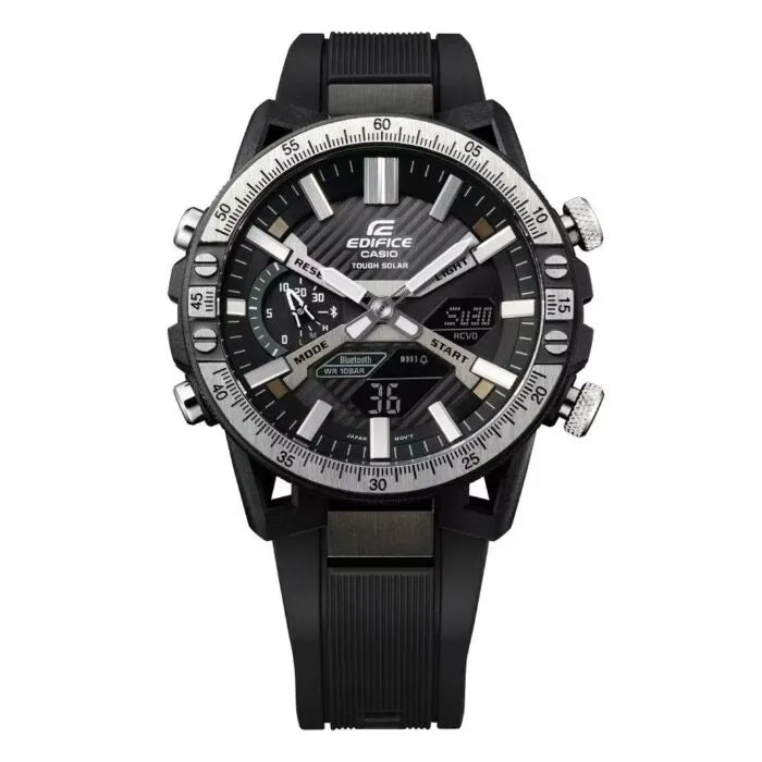 Casio Edifice Smartphone Link ECB-2000TP-1ADF Black Dial Stainless Steel Men's Watch detail view
