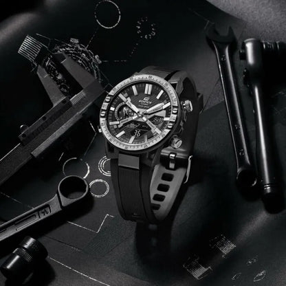 Casio Edifice Smartphone Link ECB-2000TP-1ADF Black Dial Stainless Steel Men's Watch