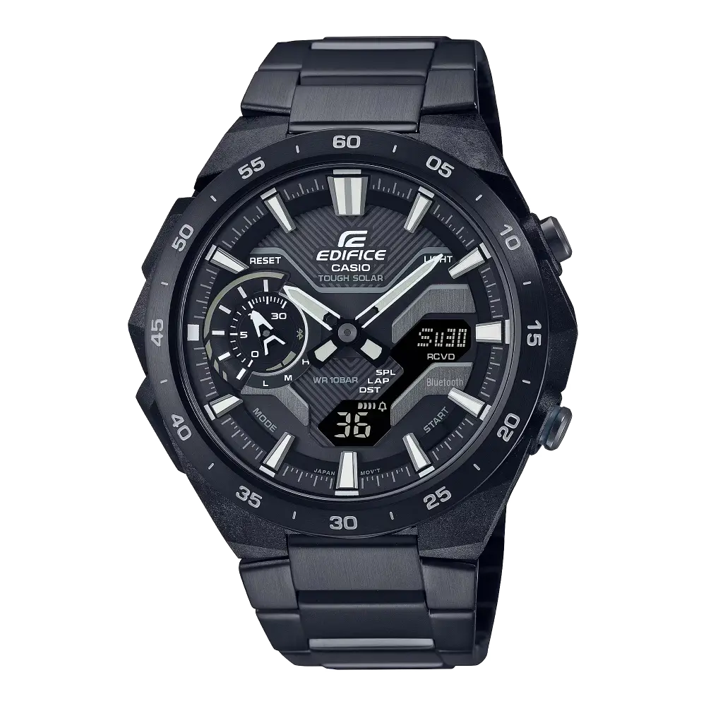 Casio Edifice ECB-2200DC-1ADF Black Dial 48.2mm Stainless Steel Men's Watch