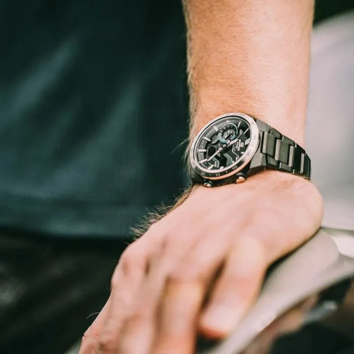Casio Edifice ECB-2200DD-1ADF Black Dial 47.6mm Stainless Steel Men's Watch detail view