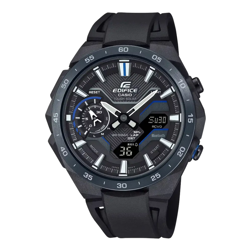 Casio Edifice Smartphone Link Windflow ECB-2200PB-1ADF Black Dial Stainless Steel Men's Watch