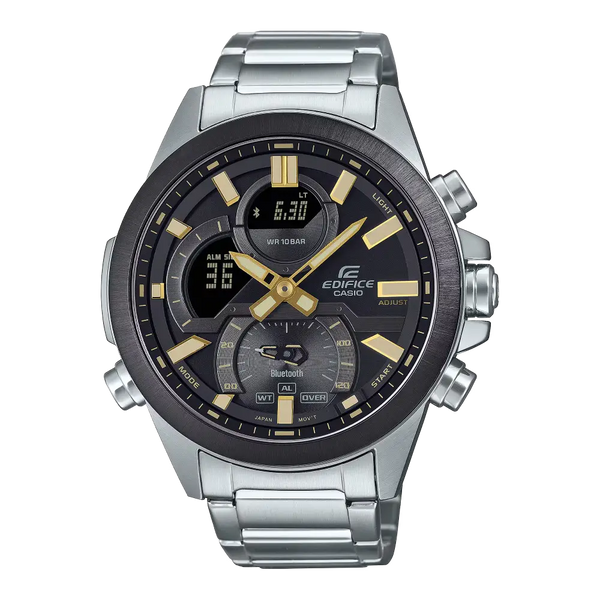 Casio Edifice Smartphone Link ECB-30DB-1A9DF Black Dial Stainless Steel Men's Watch