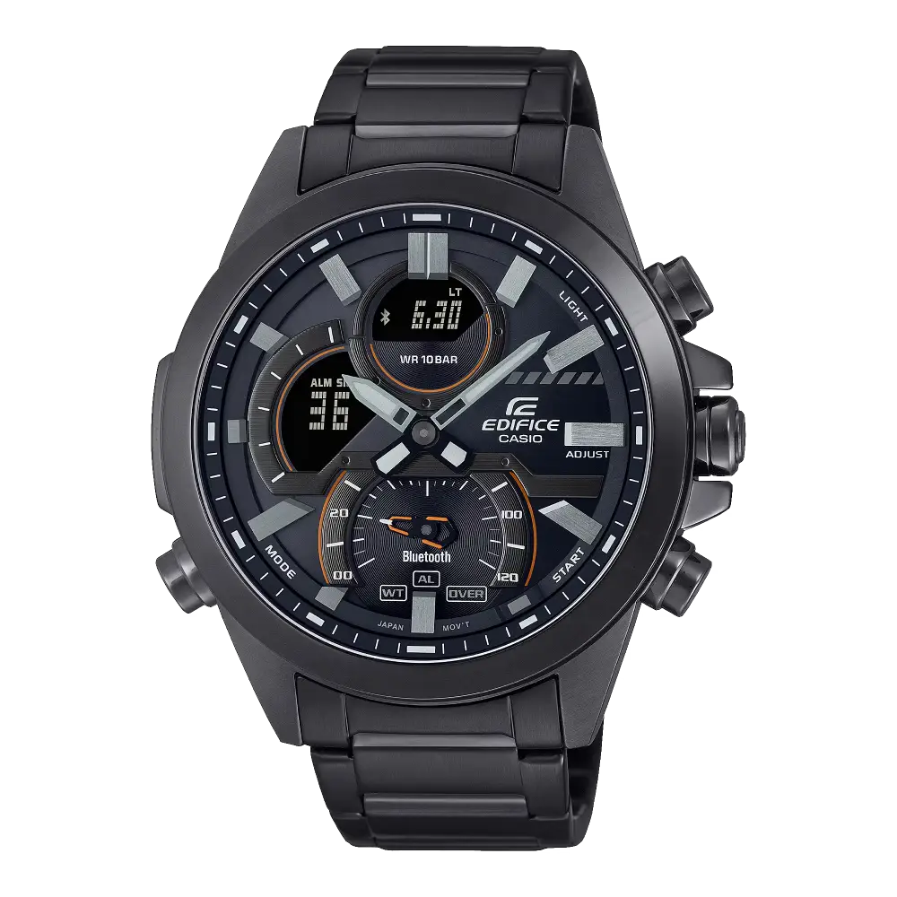 Casio Edifice Smartphone Link ECB-30DC-1ADF Black Dial Stainless Steel Men's Watch